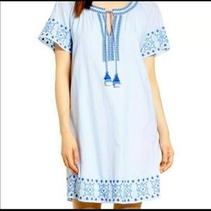 Vineyard Vines Sea Spray Stripe Tassel Dress M